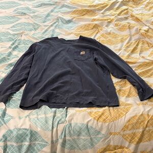 Carhartt Men's Long Sleeve Shirt - Dark Blue